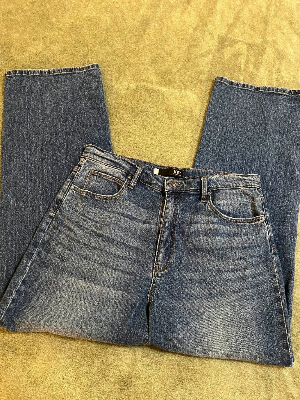 Kut from the Kloth Sienna Wide Leg Jeans Women’s Size 12 Medium Wash Denim